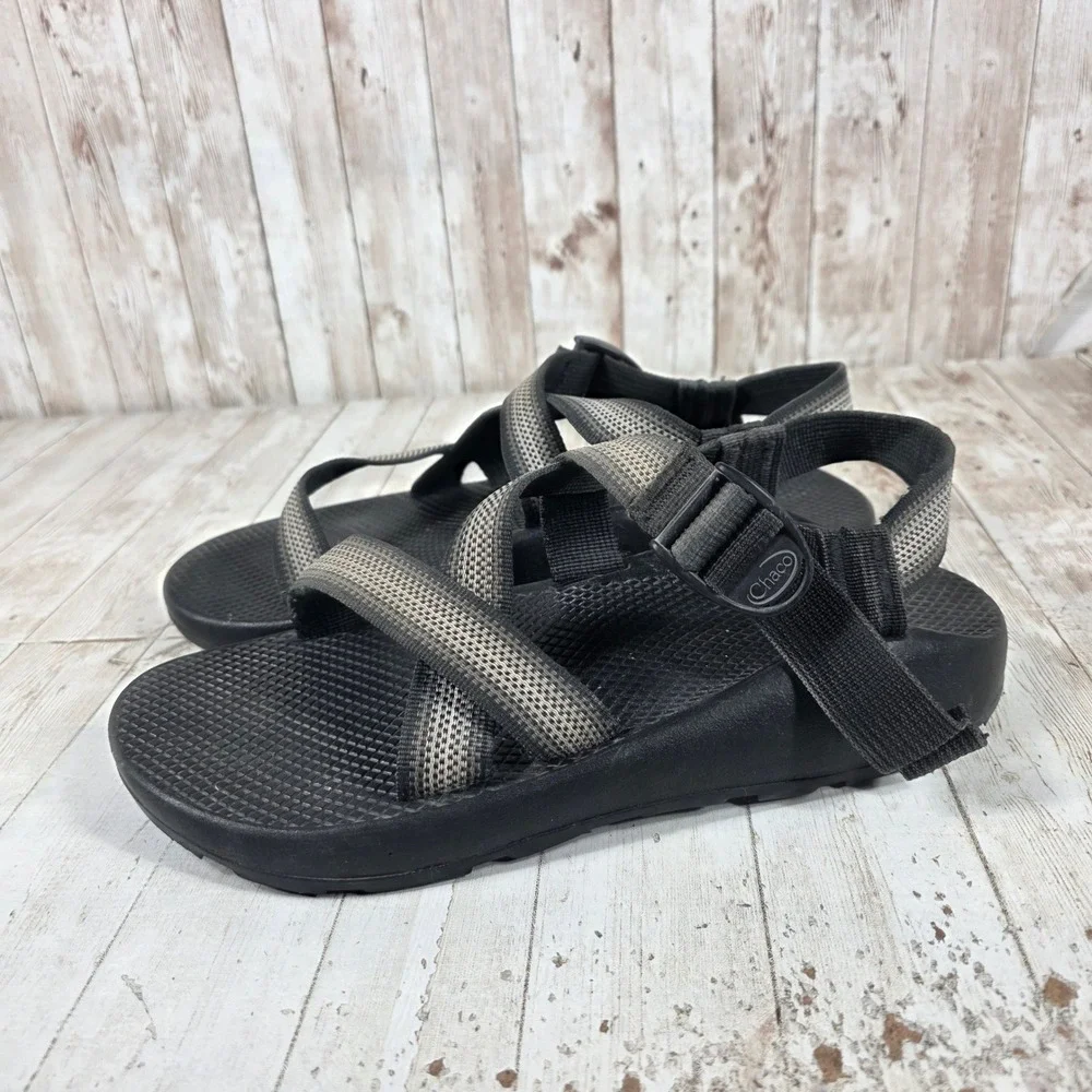 Chaco Z1 Classic Mens Sport Sandals Black Gray Adjustable Straps Size 10 M10